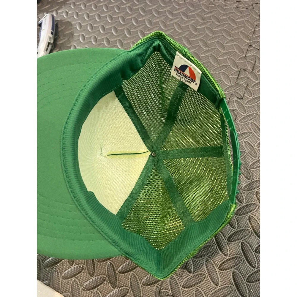 Headmost Trucker Hat Mens Green Italian Pizzeria New York Style Vintage Vibe